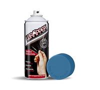 4R Quattroerre.it 16430 Wrapper Spray Blu Fluo Opaco | Vernice Removibile per Carrozzeria | Pellicola Spray Protettiva UV e Anti-Graffio | Wrapping Liquido Made in Italy