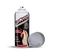 4R Quattroerre.it 16432 Wrapper Spray Argento Opaco | Vernice Removibile per Carrozzeria | Pellicola Spray Protettiva UV e Anti-Graffio | Wrapping Liquido Made in Italy