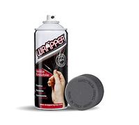 4R Quattroerre.it 16451 Wrapper Spray Grigio Titanio Metallizzato | Vernice Removibile per Carrozzeria | Pellicola Spray Protettiva UV e Anti-Graffio | Wrapping Liquido Made in Italy