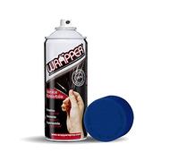 Quattroerre 16452 Wrapper Spray Vernici Rimovibili Tinta Metallizzata, Blu Metallizzato