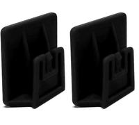 4R Quattroerre.it 1732B Clip per Telepedaggio Sistema di Fissaggio Removibile, 3 x 3 cm, Nero (Confezione da 2)