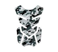 4R Quattroerre.it - 18166 - Paraserbatoio Tank Pad Adesivo 3D per Moto, Full, Mimetico Grigio