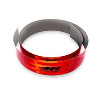 4R Quattroerre.it 32283 Pellicola Adesiva Omologata Retroriflettente 3M per Bordatura Veicoli, Rosso, 50 mm x 1 mt