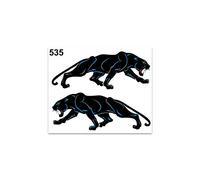 4R Quattroerre.it - 535 - Adesivi Sticker Pantera, 10 x 12 cm