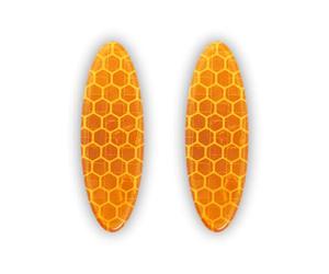 4R Quattroerre.it 5477 Stickers 3D Diamond Refractive Ovale 2 Pezzi