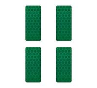 4R Quattroerre.it 5552 Adesivi Rifrangenti Rettangoli Diamond Flat, Verde, Set di 4