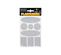 4R Quattroerre.it 5712 Set Adesivi Rifrangenti Plasticker, Bianco