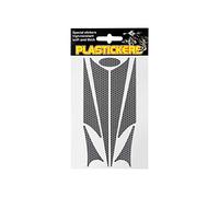 4R Quattroerre.it - 5724 - Set Adesivi Rifrangenti Sagomati per Plastiche Moto, Nero, 19,2 x 9,5 cm
