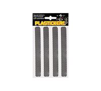 4R Quattroerre.it - 5729 - Strisce Rifrangenti per Plastiche Moto, Nero, 19,2 x 9,5 cm