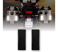 4R Quattroerre.it - 5762 - Rifrangenti Adesivi 3D per Bauletti Moto, Nero, 2 Pezzi, 4 x 10 cm
