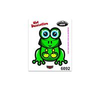 4R Quattroerre.it 6092 Adesivi Sticker Rana, 10 x 12 cm