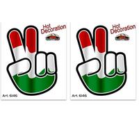 4R Quattroerre.it 6146 Adesivo Respect For Bikers, 10 x 12 cm (Confezione da 2)