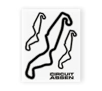 4R Quattroerre.it 6327 Adesivo Circuito Assen Tabella