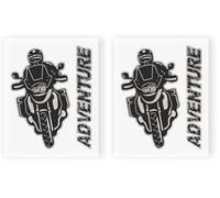 4R Quattroerre.it 6330 Adesivo Adventure Tabella (Confezione da 2)
