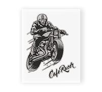 4R Quattroerre.it 6333 Adesivo Cafè Racer Tabella