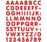 4R Quattroerre.it 893 Kit Tabella Lettere Numeri Adesivi, Rosso