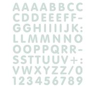 4R Quattroerre.it 894 Kit Tabella Lettere Numeri Adesivi, Bianco