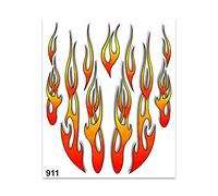 4R Quattroerre.it - 911 - Adesivi Sticker Fiamme, 20 x 24 cm