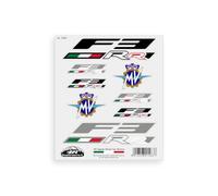 4R Quattroerre.it Adesivi per MV Agusta F3 RR - Set 8 Sticker Presagomati, Resistenti ad Acqua e Raggi UV, Made in Italy, Licenza Ufficiale, Foglio 160 x 135 mm