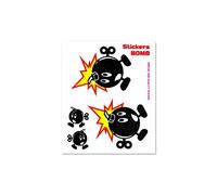 4R Quattroerre.it Adesivi Sticker Bomb Bombe con Carica, 10 x 12 cm