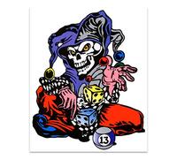 4R Quattroerre.it Adesivi Sticker Joker, 14 x 16 cm