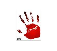 4R Quattroerre.it Adesivi Sticker Mano Vernice, 10 x 12 cm