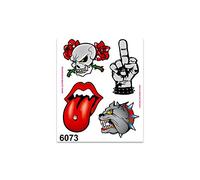 4R Quattroerre.it Adesivi Sticker Rose Dito Lingua, 10 x 12 cm