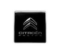 4R Quattroerre.it Adesivo 3D Compatibile con Citroen Racing Logo, Nero, 52 mm