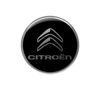 4R Quattroerre.it Adesivo 3D Logo Compatibile con Citroen, Nero, 52 mm
