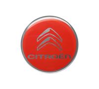 4R Quattroerre.it Adesivo 3D Logo Compatibile con Citroen, Rosso, 52 mm