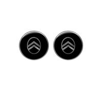 4R Quattroerre.it Adesivo New 3D Logo Compatibile con Citroen, Nero, Set di 2, 12 mm