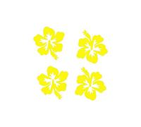 4R Quattroerre.it Adesivo Rifrangente Fiore (Giallo)
