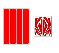 4R Quattroerre.it Bundle 16086 Strisce Rifrangenti Universali 5012 Set Adesivi Rifrangenti