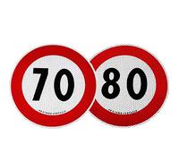 4R Quattroerre.it Contrassegno Limite Velocità 70 e 80 km/h Omologati EU