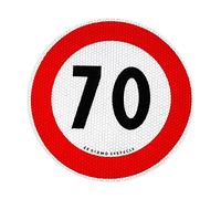 Contrassegno Limite Velocità 70 km/h Adesivo Omologati EU