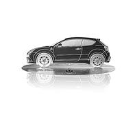 4R Quattroerre.it Modellino Sagoma Incisa Auto Alfa Romeo Mito in Acciaio Inox