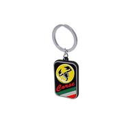 4R Quattroerre.it Portachiavi Abarth Corse con Scorpione Giallo, 4,2 x 2,6 cm