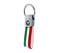 4R Quattroerre.it Portachiavi Elite Alfisti, Italy con Logo Alfa Black
