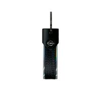 4R Quattroerre.it Portachiavi per Auto Compatibile con Opel, Resistente e Duraturo, Chiusura con Anello, Ideale come Regalo, 90 x 20 mm (Argento Logo Nero)