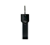 4R Quattroerre.it Portachiavi per Auto Compatibile con Opel, Resistente e Duraturo, Chiusura con Anello, Ideale come Regalo, 90 x 20 mm (Bianco Logo Nero)