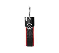 4R Quattroerre.it Portachiavi Rosso Ufficiale Compatibile con Citroen, Carbon, Logo New Nero