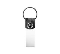4R Quattroerre.it Portachiavi Ufficiale Bianco Compatibile con Citroen, Logo Nero