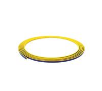 4R Quattroerre.it Profilo Adesivo per Paraurti Posteriore Fiat 500 Abarth, Giallo