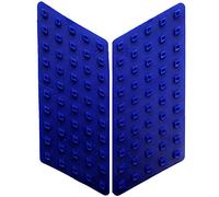 4R Quattroerre.it Protezione Serbatoio Antiscivolo Moto Laterale Race Grip Evo, Blu, Set di 2