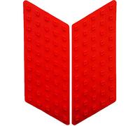 Protezione Serbatoio Antiscivolo Moto Laterale Race Grip Evo, Rosso, Set di 2