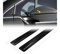4R Quattroerre.it Strisce Adesive 3D Rifrangenti per Specchietti Auto, Nero, 1 x 30 cm, 4 Pezzi