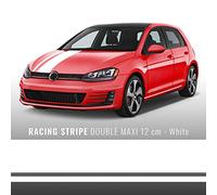 4R Quattroerre.it Strisce Adesive Racing Double Maxi, Bianco, 120 mm x 5 mt