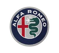 4R Quattroerre.it Toppa Adesiva Ufficiale Logo Alfa Romeo per Copri Cintura 75 mm