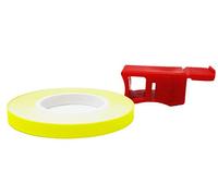 4R Quattroerre.it Wheel Stripes Strisce Fluorescenti per Cerchi Moto con Applicatore, Giallo, 5 mm x 6 mt