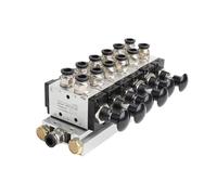 4R210-08 2F-10F Valvola manuale 2 vie 5 posizioni Push and pull Interruttore pneumatico della valvola direzionale Valvola combinata Collettore(4 Stations)